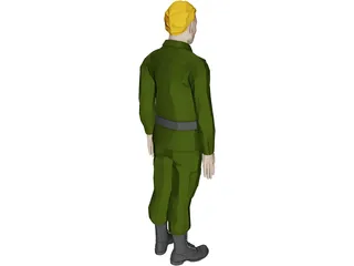 Soldier Male 3D Model