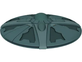 UFO Invader 3D Model