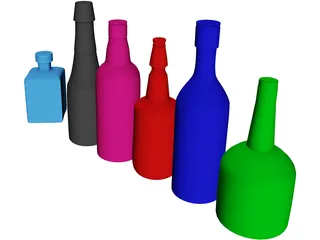 Bottles 3D Model