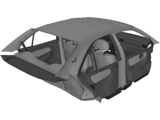 Interior Nissan Sentra (1997) 3D Model
