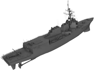 DDG-81 Winston Churchill 3D Model