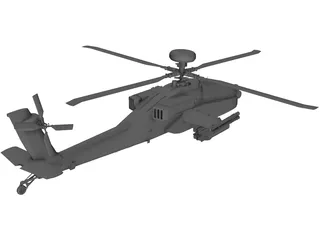 Boeing AH-64D Apache 3D Model