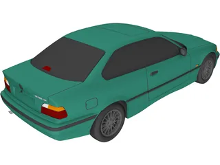 BMW 318i Coupe (1996) 3D Model