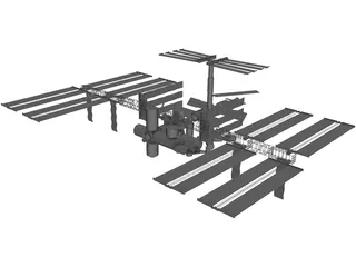 International Space Station 3D Model