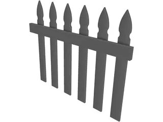 Fence Picket 3D Model