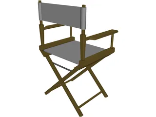 Chair Directors 3D Model
