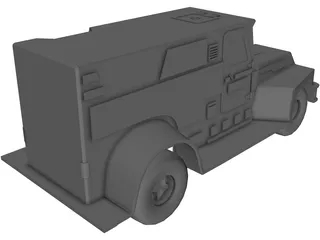 Armored Truck 3D Model