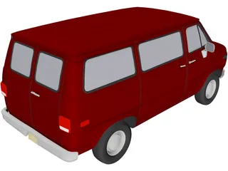 Chevrolet Van (1985) 3D Model