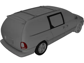 Dodge Caravan (1999) 3D Model