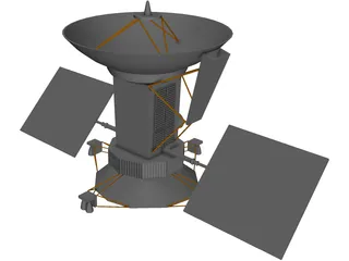 Magellan Satellite 3D Model