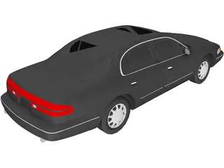 Lincoln Continental (1997) 3D Model