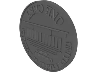 Coin Penny 3D Model