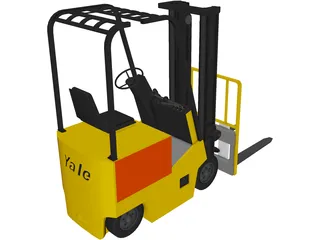 Forklift Yale Yard 3D Model