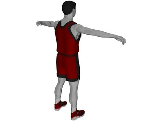 Basketball Player 3D Model
