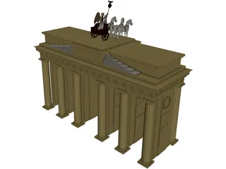 Brandenburg Gate Berlin 3D Model