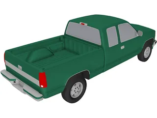 Chevrolet Extended Cab Full-Size Pickup (1994) 3D Model