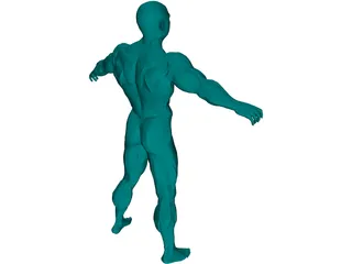 Muscle Man 3D Model