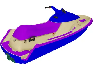 Personal Watercraft 3D Model