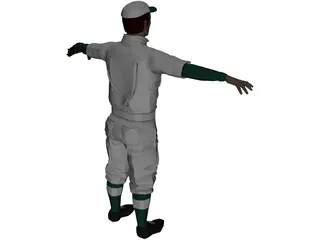 Baseball Player [+Glove] 3D Model