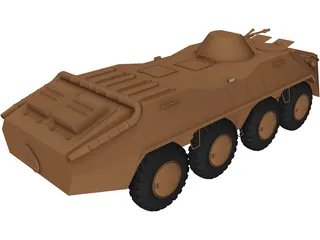 BTR-70 3D Model