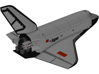 Space Shuttle Buran Russian 3D Model