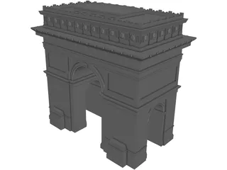 Arc of Triumf Paris 3D Model