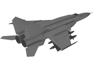 MiG-25 3D Model