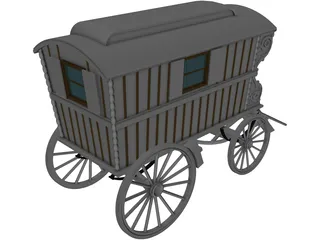 Gipsy Coach 3D Model