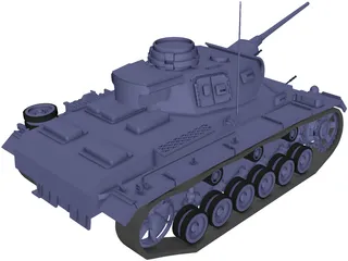 Panzer III 3D Model