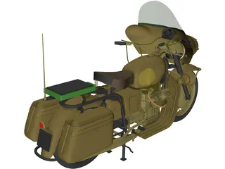 Moto Guzzi 700cc 3D Model