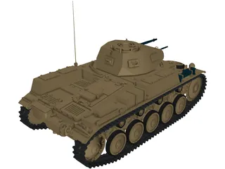 Panzer II 3D Model