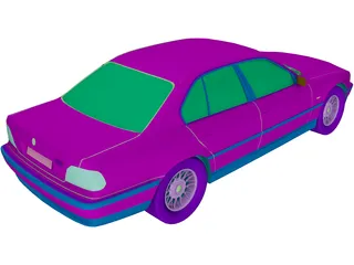 BMW 750i (1995) 3D Model