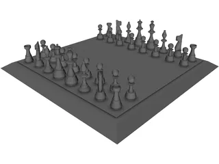 Chessboard 3D Model