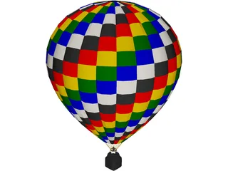 Hot Air Balloon 3D Model