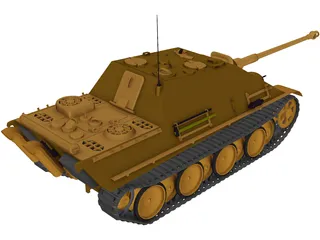 J Panther Tank 3D Model