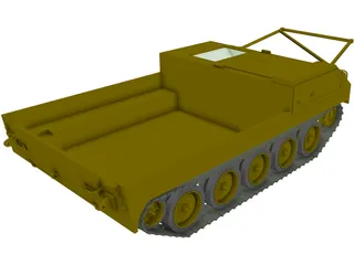 M454 Pershing Missile Carrier 3D Model