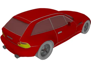 BMW Z3 Coupe (2001) 3D Model