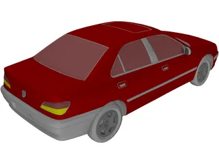 Peugeot 406 3D Model