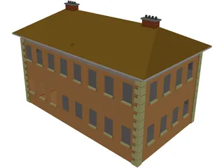 Mansion Georgian 3D Model