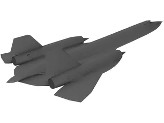 Lockheed SR-71 Blackbird 3D Model