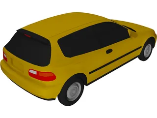 Honda Civic Hatchback 3D Model