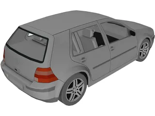 Volkswagen Golf IV (5 doors) 3D Model