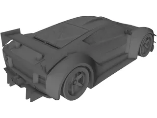 Saleen S5S Raptor LM Concept (2010) 3D Model