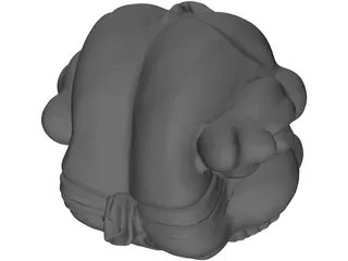Buddha Pensatore 3D Model