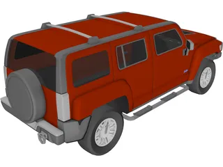 Hummer H3 3D Model