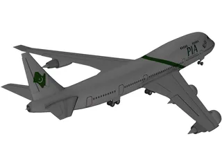 Boeing 747 PIA 3D Model