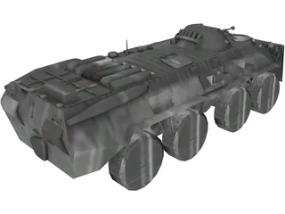 BTR-80 3D Model