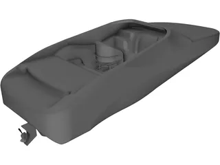 Baja 252 Boss Large Boat 3D Model