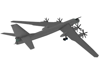 Tupolev Tu-95 Bear 3D Model