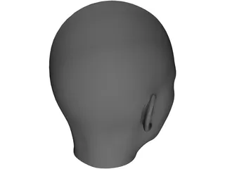 Woman Head 3D Model